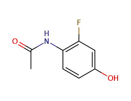 Molecular Structure of 103842-00-8 (N-(2-fluoro-4-hydroxyphenyl)acetamide)
