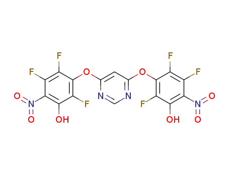 4,6-bis(4-nitro-3-hydroxy-2,5,6-trifluorophenoxy)pyrimidine