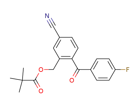 5-cyano-2-(4-fluorobenzoyl)benzyl pivalate