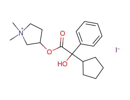 3-[(cyclopentylhydroxyphenylacetyl)oxy]-1,1-dimethylpyrrolidinium iodide