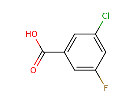 Molecular Structure of 25026-64-6 (3-CHLORO-5-FLUOROBENZOIC ACID)