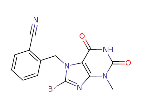 2-((8-bromo-3-methyl-2,6-dioxo-1,2,3,6-tetrahydro-7H-purin-7-yl)methyl)benzonitrile