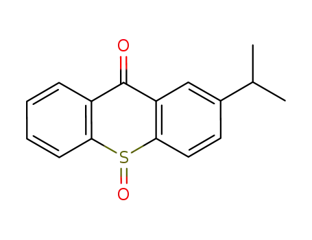 Molecular Structure of 482662-60-2 (9H-Thioxanthen-9-one, 2-(1-methylethyl)-, 10-oxide)