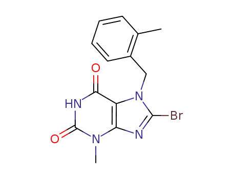8-Bromo-3-methyl-7-(2-methylbenzyl)-3,7-dihydropurine-2,6-dione