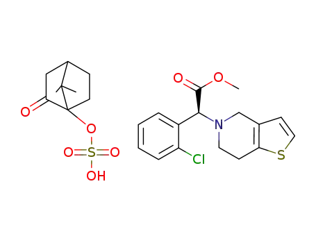 (+) clopidogrel (-) camphor sulfate