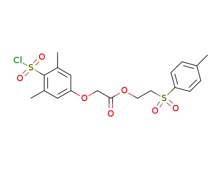 (4-chlorosulfonyl-3,5-dimethylphenoxy)acetic acid 2-(p-toluenesulfonyl)ethyl ester