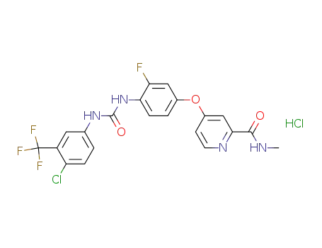 Molecular Structure of 835621-07-3 (Regorafenib (Hydrochloride))