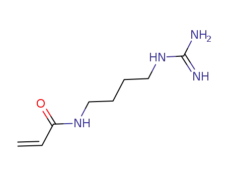 Molecular Structure of 181147-64-8 (2-Propenamide, N-[4-[(aminoiminomethyl)amino]butyl]-)