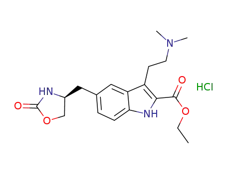 ethyl (S)-3-(2-(dimethylamino)ethyl)-5-((2-oxazolidin-4-yl)methyl)-1H-indolecarboxylate hydrochloride