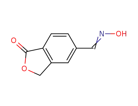 Molecular Structure of 452978-39-1 (5-Isobenzofurancarboxaldehyde, 1,3-dihydro-1-oxo-, 5-oxime)