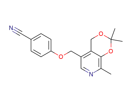 4-(2,2,8-trimethyl-4H-[1,3]dioxino[4,5-c]pyridin-5-ylmethoxy)-benzonitrile