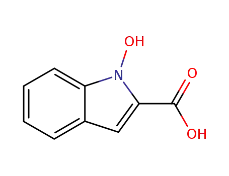 Molecular Structure of 16264-71-4 (1H-Indole-2-carboxylicacid,1-hydroxy-(9CI))