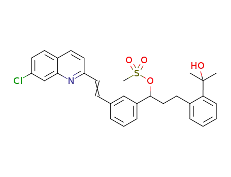 2-(2-(3(S)-(3-(2-(7-chloro-2-quinolinyl)ethenyl)phenyl)-3-methanesulfonyl-oxypropyl)phenyl)-2-propanol