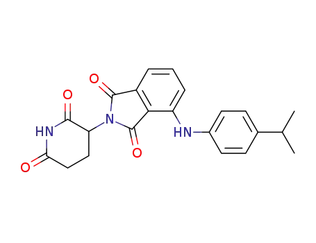 4-(4-isopropylphenylamino)-2-(2,6-dioxopiperidin-3-yl)isoindole-1,3-dione