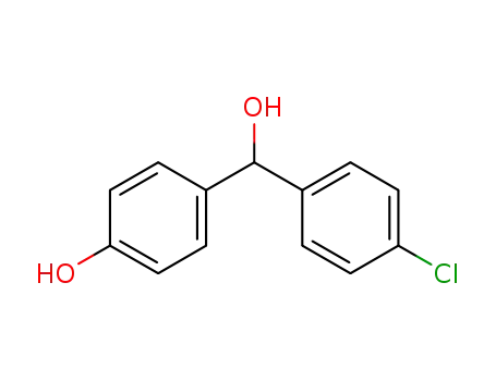 Molecular Structure of 164852-89-5 (Benzenemethanol, 4-chloro-a-(4-hydroxyphenyl)-)