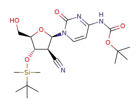 4-N-(tert-butoxycarbonyl)-3'-O-(tert-butyldimethylsilyl)-2'-cyano-2'-deoxy-1-β-D-arabinofuranosylcytosine