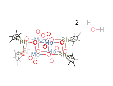 ((η(5)-pentamethylcyclopentadienyl)Rh)4Mo4O16 * 2 H2O
