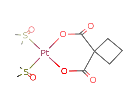 {1,1-cyclobutanedicarboxylato(2-)-O,O'}bis{sulfinylbis{methane}-S-}platinum(II)