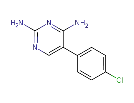 Molecular Structure of 17039-14-4 (5-(4-chlorophenyl)pyrimidine-2,4-diamine)
