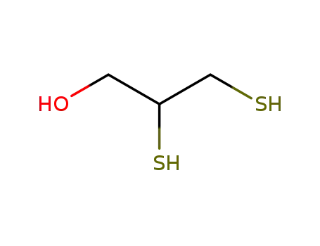 Molecular Structure of 59-52-9 (2,3-Dimercapto-1-propanol)