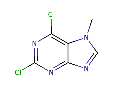 2273-93-0,2,6-Dichloro-7-methylpurine,Purine,2,6-dichloro-7-methyl- (6CI,7CI,8CI);5,7-Dichloro-1-methyl-1H-imidazo[4,5-d]pyrimidine;NSC 7853;