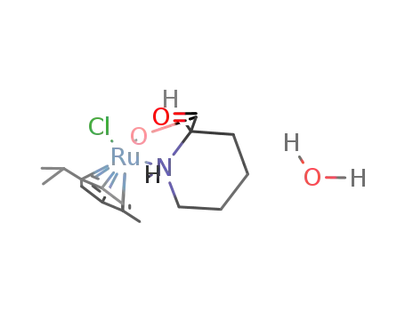 [R(Ru)S(C), S(Ru)S(C)]-[(η6-p-cymene)Ru[(L)-2-piperidinecarboxylato]chloride] hydrate