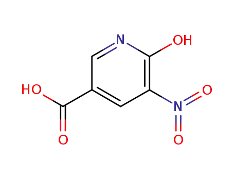 Molecular Structure of 6635-31-0 (6-Hydroxy-5-nitronicotinic acid)