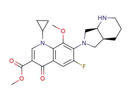methyl 1-cyclopropyl-6-fluoro-8-methoxy-7-((4aS,7aS)-octahydro-6H-pyrrolo[3,4-b]pyridin-6-yl)-4-oxo-1,4-dihydroquinoline-3-carboxylate