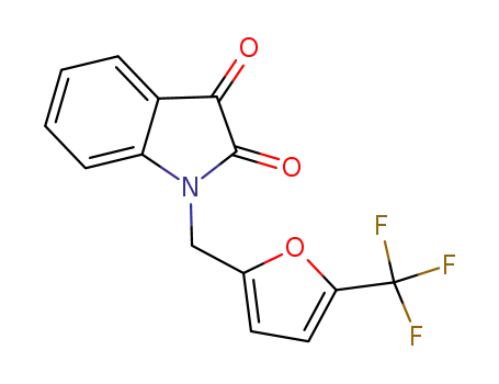 1-{[5-(trifluoromethyl)furan-2-yl]methyl}-1H-indole-2,3-dione