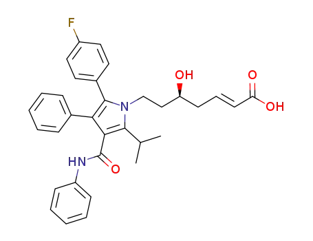(2E,5S)-7-[2-(4-fluorophenyl)-5-isopropyl-3-phenyl-4-(phenylcarbamoyl)pyrrol-1-yl]-5-hydroxyhept-2-enoic acid