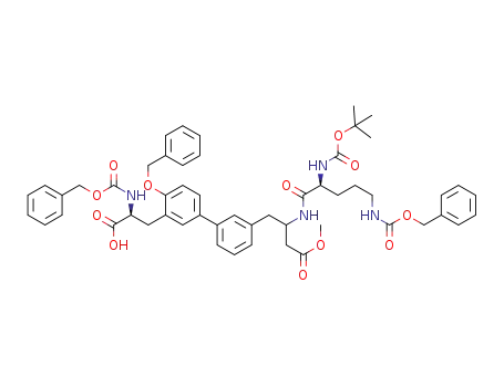 (2S)-3-[4-(benzyloxy)-3'-(2-{[(2S)-5-{[(benzyloxy)carbonyl]amino}-2-(tert-butoxycarbonylamino)pentanoyl]amino}-4-methoxy-4-oxobutyl)biphenyl-3-yl]-2-{[(benzyloxy)carbonyl]amino}propanoic acid