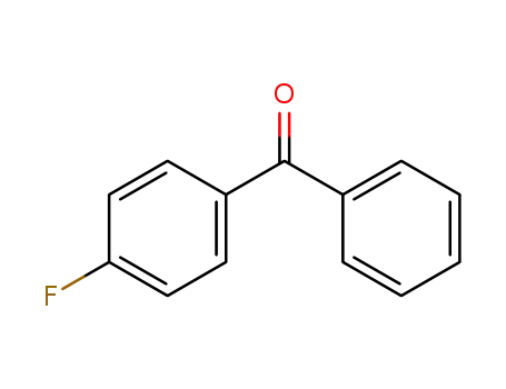 Molecular Structure of 345-83-5 (4-Fluorobenzophenone)