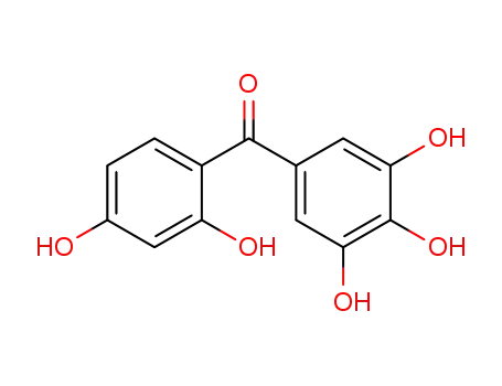 Molecular Structure of 10425-09-9 (Methanone, (2,4-dihydroxyphenyl)(3,4,5-trihydroxyphenyl)-)