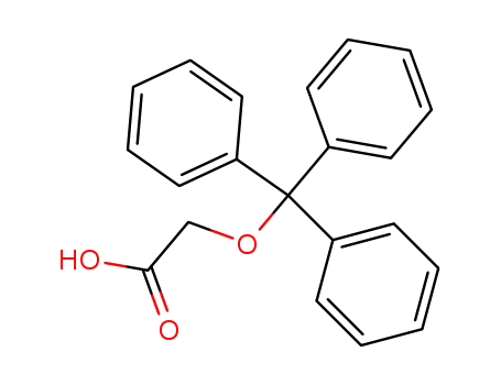Molecular Structure of 37076-47-4 (Acetic acid, (triphenylmethoxy)-)