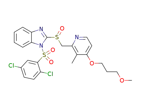 1-(2,5-dichlorophenylsulfonyl)-2-{[4-(3-methoxypropoxy)-3-methylpyridin-2-yl]methylsulfinyl}-1H-benzimidazole