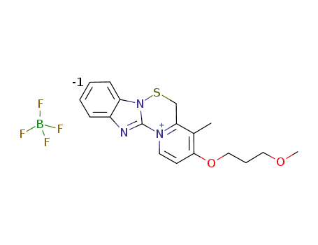 3-(3-methoxypropoxy)-4-methyl-5H-pyrido[1',2':4,5][1,2,4]thiadiazino[2,3-a]benzimidazol-13-ium tetrafluoroborate