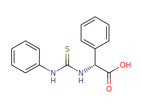 Molecular Structure of 1042303-80-9 ((R)-2-phenyl-2-(3-phenylthioureido)acetic acid)