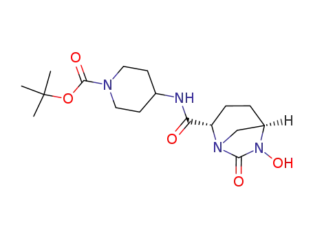 tert-butyl 4-((2S,5R)-6-hydroxy-7-oxo-1,6-diazabicyclo[3.2.1]octane-2-carboxamido)piperidine-1-carboxylate hydrate