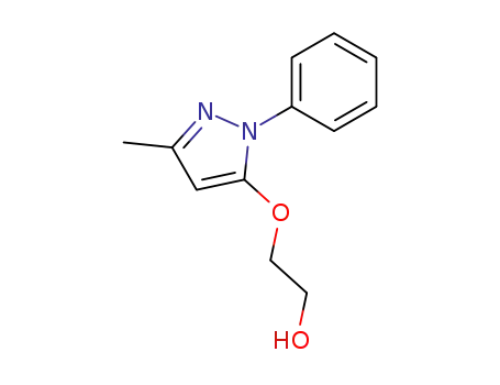 Molecular Structure of 5372-10-1 (2-[(3-Methyl-1-phenyl-1H-pyrazol-5-yl)oxy]ethanol)