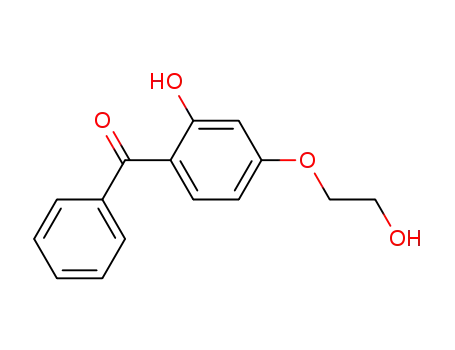 Molecular Structure of 16909-78-7 (2-hydroxy-4-(2-hydroxyethoxy)benzophenone)