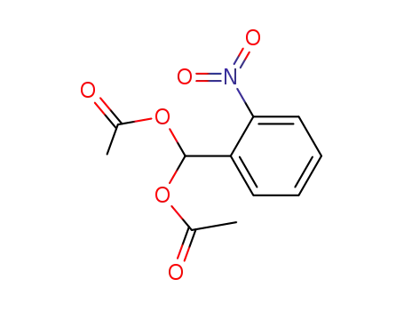 Molecular Structure of 6345-63-7 (2-Nitrobenzylidene di(acetate))