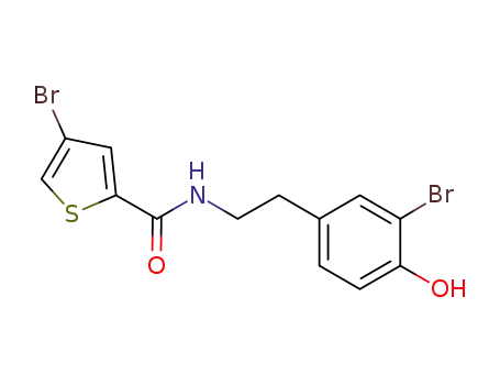 4-bromo-N-(3-bromo-4-hydroxyphenethyl)thiophene-2-carboxamide