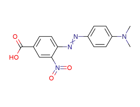 Molecular Structure of 392300-99-1 (Benzoic acid, 4-[[4-(dimethylamino)phenyl]azo]-3-nitro-)