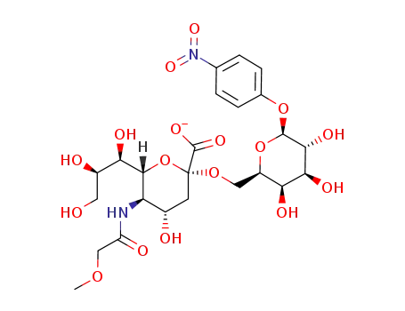 4-nitrophenyl O-[5-(2-methoxyacetamido)-3,5-dideoxy-D-glycero-α-D-galacto-2-nonulopyranosylonic acid]-(2->6)-O-β-D-galactopyranoside