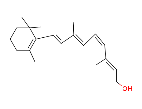 Molecular Structure of 22737-96-8 ((2E,4Z,6E,8E)-3,7-dimethyl-9-(2,6,6-trimethyl-1-cyclohexenyl)nona-2,4,6,8-tetraen-1-ol)