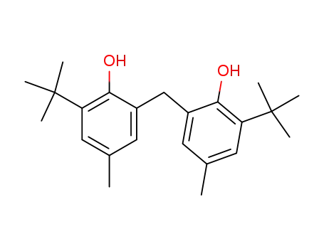 Molecular Structure of 119-47-1 (Phenol,2,2'-methylenebis[6-(1,1-dimethylethyl)-4-methyl-)