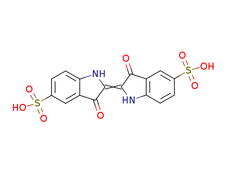 1H-Indole-5-sulfonicacid, 2-(1,3-dihydro-3-oxo-5-sulfo-2H-indol-2-ylidene)-2,3-dihydro-3-oxo-