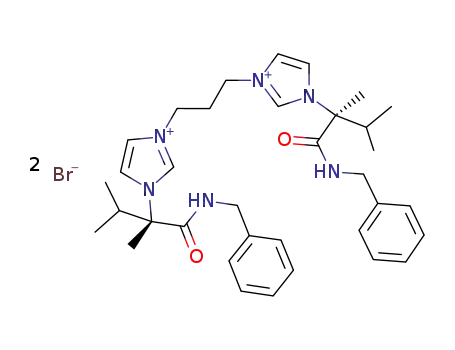 3,3'-(1,3-propanediyl)bis(1-{(1S)-1-[(benzylamino)carbonyl]-1,2-dimethylpropyl}-3H-imidazol-1-ium) dibromide