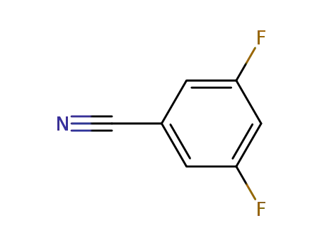 Molecular Structure of 64248-63-1 (3,5-Difluorobenzonitrile)