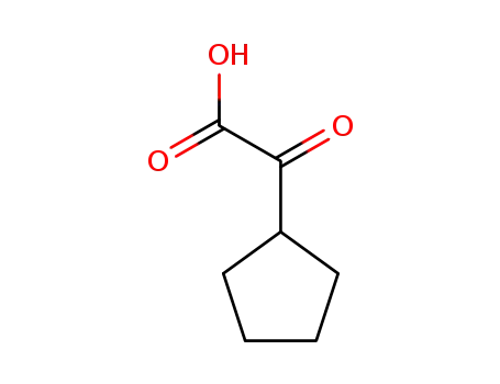 Molecular Structure of 5763-56-4 (Cyclopentaneaceticacid, a-oxo-)
